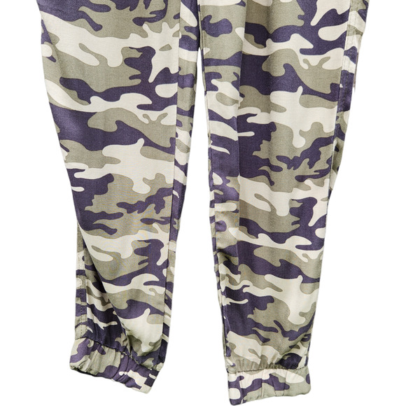 Francesca's Harper Heritage Roz Camoflague Joggers Women's M Paperbag Waist - Picture 5 of 14